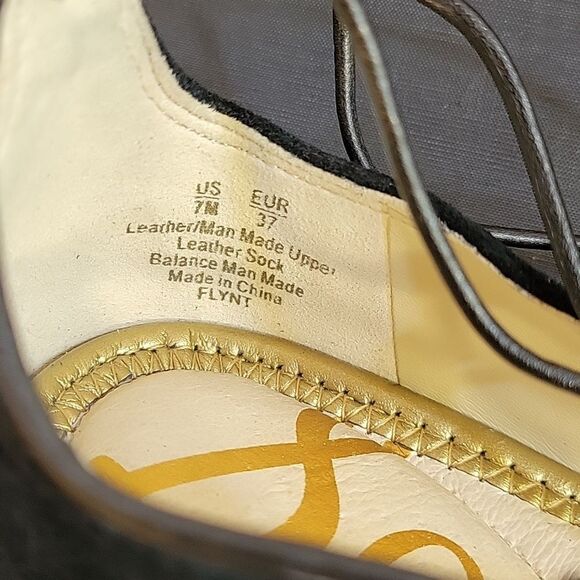 SAM EDELMAN FLYNT ANKLE STRAP TIE BALLET SUEDE LEATHER FLAT SHOE - Picture 14 of 15